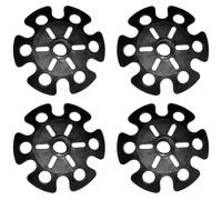 Lot de 4 Panier de Poteau de Randonnée Universels, Panier de Bâtons en Caoutchouc, Embout Baton Marche Nordique Ronde, Remplacement de Bâtons de Randonnée