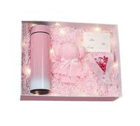 Lot de 4 paniers à thème ours pour la fête des mères, comprend des cartes de vœux à fleurs, des tasses isothermes, un sac d'emballage, une serviette douce, parfait pour les anniversaires, les filles