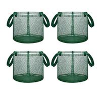Lot de 4 paniers de plantation hydroponiques pliables en polyéthylène respirant pour aquarium Lily Water Garden Pool Strawberry Aquatic