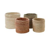 Lot de 4 Paniers en Jute "Tito" 40cm Multicolore
