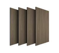 tectake® Lot de 4 panneaux acoustiques muraux et pour plafond, en Bois MDF, 120 x 60 x 2,1 cm par panneau mural decoratif pour isolation phonique Chambre, Bureau, Studio de musique Decoration murale