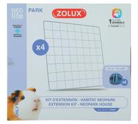 Lot de 4 panneaux de grille d'expansion Zolux neolife Blanc TU