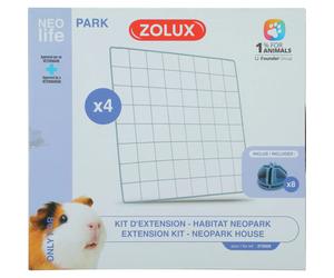 Lot de 4 panneaux de grille d'expansion Zolux neolife Blanc TU
