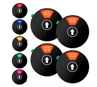 Lot de 4 panneaux de porte « Do Not Disturb/Come in Welcome/Out of Office/In a Meeting/Back Soon/Working Remotely » - 6 options - Noir - 15,2 cm
