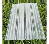 Lot de 4 panneaux de toit en fibre de verre de 2 mm pour serres, panneaux de revêtement mural imperméables pour abri de jardin et abris d'abri de jardin (0,9 x 1 m)