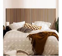 Lot de 4 Panneaux décoratif accoustique tasseaux bois Colva 120x30 cm - (Soit 120x120cm) - Finition Chêne claire