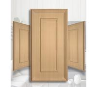 Lot de 4 panneaux muraux 3D en plastique PVC, 100 x 50 cm, design italien, aspect moulure classique, imperméable, cadre moderne, pour salon, chambre à coucher et couloir (bois chêne TD100)