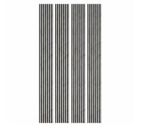 Lot de 4 panneaux muraux à tasseaux bois - DECOON - 250 x 30 x 1,9 cm - Décor marbre gris - Feutrine noire - Panneaux 3 m²