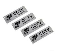 Lot de 4 panneaux réfléchissants en aluminium avec finition imperméable et trous pré-percés pour un montage simple aux visiteurs et aux occupants