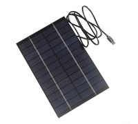 Lot de 4 panneaux solaires de 2 W pour caméras de sécurité extérieures, alimentation 12 V avec connexion de type C, chargeur solaire en silicone polycristallin