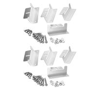 Lot de 4 panneaux solaires pratiques et robustes en alliage d'aluminium pour camping-cars et bateaux hors réseaux, montage sur toit non encapsulé