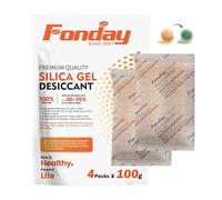 Lot de 4 paquets de 100 g rechargeables en gel de silice pour fonday,Sacs déshydratants de qualité alimentaire à réactivation rapide, outils, médicaments alimentaires