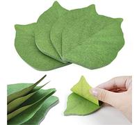 Lot de 4 paquets de 200 feuilles autocollantes amovibles en forme de feuille verte, peuvent être utilisées pour les blocs-notes en papier adhésif, pour enregistrer des choses et faire du bricolage