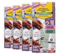 Lot de 4 paquets doubles de recharge pour pièges à mites 3 mois de traitement par recharge, multicolore, Lot de 4