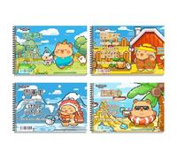 Lot de 4 paquets vierges de 50 pages de papier épais pour crayons de couleur, artistes, étudiants, projets d'artisanat