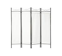 Lot de 4 paravents intérieur en fer forgé modulables et pliables blanc
