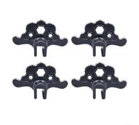 Lot de 4 pare-neige en plastique pour l'accumulation de neige et de glace - Construction en métal et plastique - Design vintage pour la maison et l'extérieur