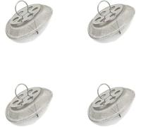 Lot de 4 passoires à thé rondes en acier inoxydable pour bec verseur de bouilloire - Insert dans le bec de la théière de 3,6 cm de diamètre