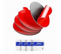 Lot de 4 pastilles adhésives double face pour montage de caméra de tableau de bord - 56 mm - Ruban adhésif rond résistant à la chaleur pour pare-brise, tableau de bord, GPS et caméra - Avec promoteur