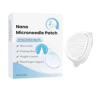 Lot de 4 patchs à aiguilles Nano M-Icro naturels, pansements à aiguilles M-Icro avec technologie avancée à micro-aiguilles, effet hydratant et apaisant, pour cuisses, abdomen, bras, femme, maison