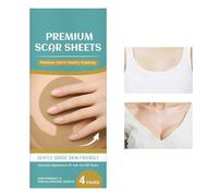 Lot de 4 patchs en silicone pour cicatrices de poitrine - Réutilisables - Pour la récupération postopératoire, la vie privée, les soins quotidiens