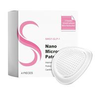 Lot de 4 patchs nano à micro-aiguilles, autocollants de contour du corps, patchs tonifiants pour le corps, doux et confortable, solution non invasive, pour taille, bras, cuisses, utilisation