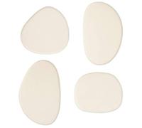 Lot de 4 patères organiques Karen blanc ivoire L7/10cm - Atmosphera Créateur d'intérieur