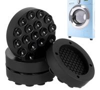 Lot de 4 Patin Machine à Laver Base à ventouse, Patins Anti Vibration pour machine à laver, Amortisseurs de Pieds Antidérapant, Amortisseurs Antivibration pour Machines à Laver Séchoirs et Meubles