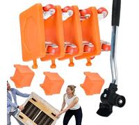 Lot de 4 patins à roulettes pour meubles - Pour réfrigérateur et meubles - Peuvent être utilisés sur différentes surfaces lisses et plates. Avec vos roues en caoutchouc accrocheuses, vous êtes comme