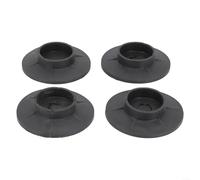 Lot de 4 patins anti-vibrations en caoutchouc pour machine à laver, amortisseurs de chocs pour réduire le bruit, tapis de support antidérapants pour marbre pour carrelage et parquet, noir