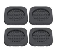 Lot de 4 patins anti-vibrations - Pieds en caoutchouc résistants aux chocs - Stabilisateurs de machine à laver - Lot de 4 pièces avec design antidérapant pour éviter la marche, réduit les vibrations