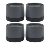 Lot de 4 patins anti-vibrations pour pieds de meubles de maison, tapis de réduction du bruit pour chaises, tables, appareils électroménagers, rehausseurs antidérapants en polypropylène avec
