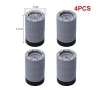 Lot De 4 Patins Anti-vibrations Universels For Machine À Laver, Pieds En Caoutchouc, Coussin Anti-vibrations, Réducteur De Bruit, Pieds De Levage For Meubles(Higher 8.5cm)