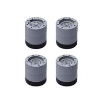 Lot De 4 Patins Anti-vibrations Universels For Machine À Laver, Pieds En Caoutchouc, Coussin Anti-vibrations, Réducteur De Bruit, Pieds De Levage For Meubles(Higher 6cm)