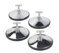 Lot de 4 patins de nivellement de pieds de baby-foot, pieds de table de billard, stabilisateurs de billard, patins de hockey, protecteurs de sol pour salle de jeux, argent ou lot de 4