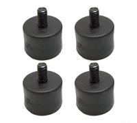 Lot de 4 patins de nivellement pour tapis de course - Support fixe en métal avec trou M6 pour le réglage de la hauteur