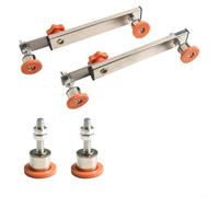 Lot de 4 patins de pied pour machine à découper en acier inoxydable avec support pliable antidérapant en PVC pour plus de stabilité et 6 options compatibles avec différents carreaux (B)