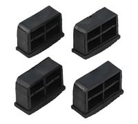 Lot de 4 patins de pieds d'échelle de rechange antidérapants en caoutchouc, couvre-pieds pliables pour la stabilité et la protection du sol, compatibles avec échelles télescopiques et extensibles, 60