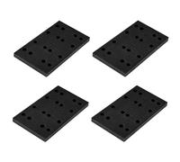 Lot de 4 patins de ponçage en mousse souple, 80 x 133 mm, tampon auto-agrippant, compatible avec les ponceuses Festool RTS 400, RS 400, RTSC 400