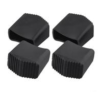 Lot de 4 patins de rechange antidérapants en caoutchouc pour échelles pliables et télescopiques, offrant une protection au sol et une meilleure prise en main de l'échelle