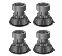 Lot de 4 patins de sol réglables pour appareils électroménagers hauteur 9-12 cm antidérapant absorbant les chocs Gris amortissement des vibrations Facile à installer Convient pour
