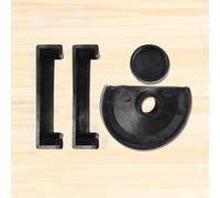 Lot de 4 patins en caoutchouc antidérapant pour étau d'établi - Avec cache-mâchoires souples de 50/60/70/80 mm - Noir - Pour outils de serrage - Compatible avec les petits étaux de table