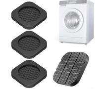 Lot de 4 patins épais en silicone pour machine à laver pour limiter le transfert de vibrations améliorer la stabilité et résister aux mouvements sur tous les sols intérieurs