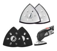 Lot de 4 Patins Ponceuse Triangulaire 93 mm, Plateau Compatible Parkside Outil Multifonction