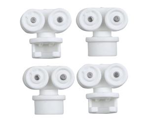 Lot de 4 patins pour rideaux IKEA VIDGA - Pièces de rechange - Système de crochets - Accessoires de rideau