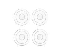 Lot de 4 patins ronds antidérapants en silicone 50 mm pour pieds de table, lit, fixateurs antidérapants transparents et anti-vibrations