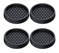 Lot de 4 patins ronds en silicone pour meubles pour réduire le bruit de traînée et éviter d'endommager le bois dur pour les sols sous les meubles lourds