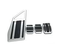 Lot de 4 pédales en acier Compatible Pour Peugeot 3008 5008/GT 2017 2018 2019 LHD, accélérateur, gaz, carburant, frein, pédales, tapis, accessoires(MT 4PCS)