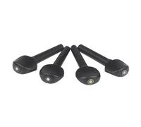 Lot de 4 pegs de violon pour amateurs de bois - Tête de machine - Poignée de rechange - Tuning - Accessoires de cordes en ébène