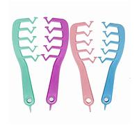Lot de 4 peignes à cheveux en forme de Z - Frange bouclée - Outil de coiffure pour fille - Accessoires de coiffure à domicile